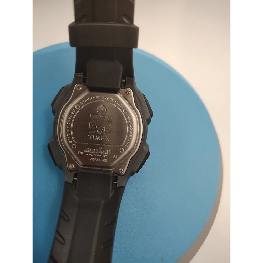 New Custom Timex Ironman Electric Blue Mod Mens Quartz Watch Lap‎ Timer